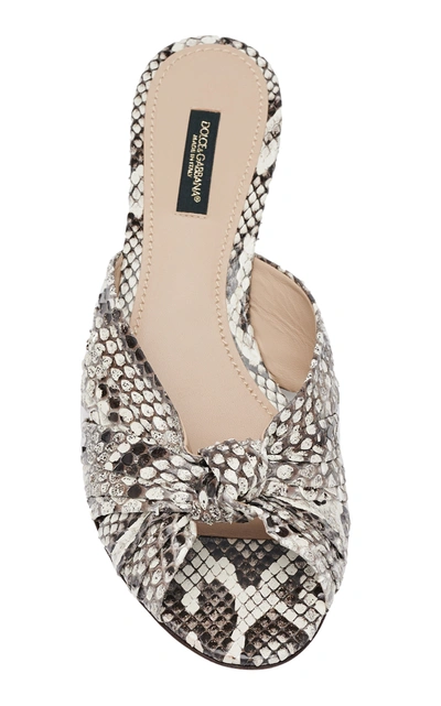 Shop Dolce & Gabbana Python Sandals In Animal