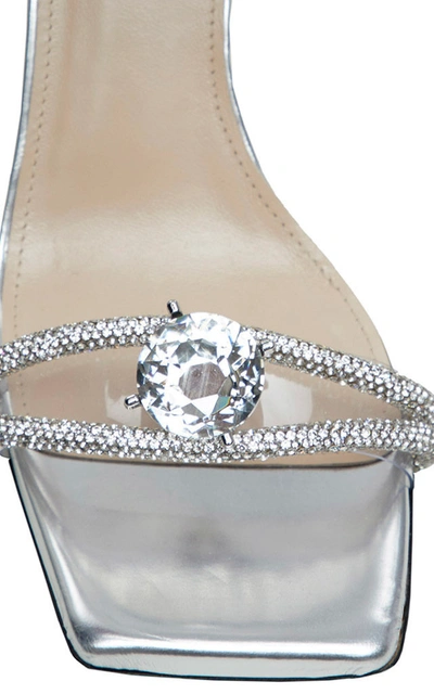 Shop Mach & Mach Women's Diamond Of Elizabeth Sandals In Silver