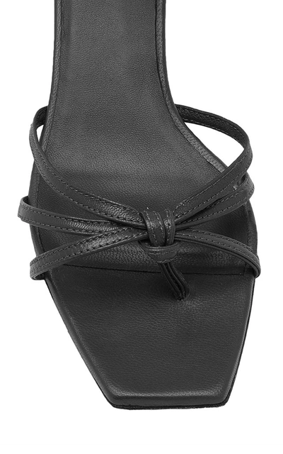 Shop Manu Atelier Women's Lace-up Leather Sandals In Black