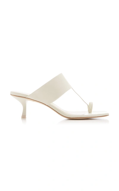Shop Cult Gaia Yvette Leather Sandals In Ivory