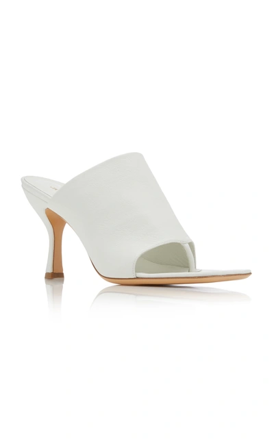 Shop Gia X Pernille Teisbaek Women's Leather Sandals In White