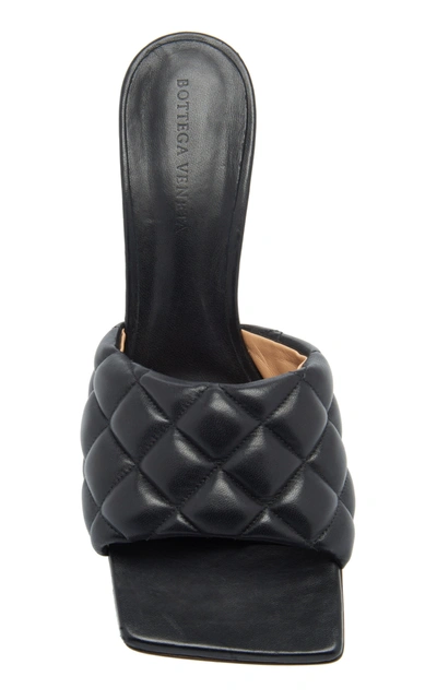 Shop Bottega Veneta Padded Leather Mules In Black