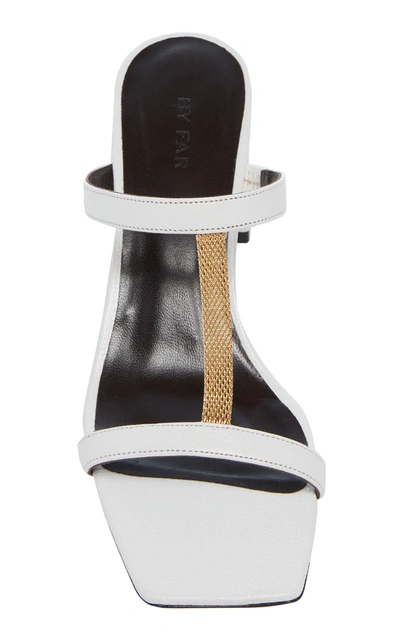 Shop By Far Women's Chloe Chain-detailed Leather Sandals In White