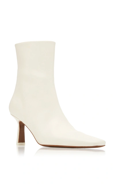 Shop Neous Menea Leather Ankle Boots In Neutral