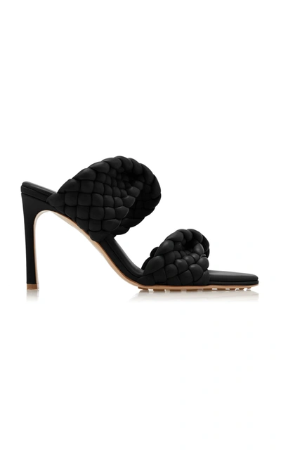 Shop Bottega Veneta The Curve Sandals In Black