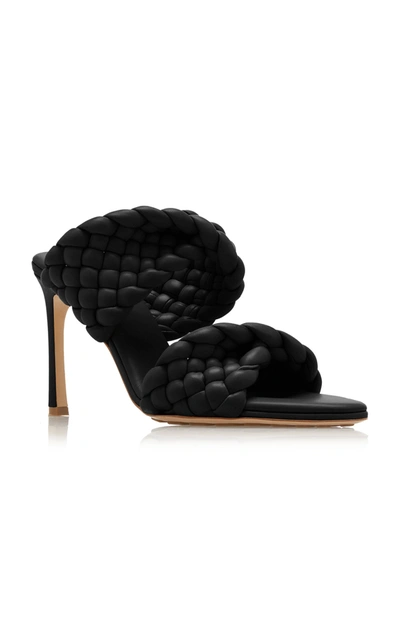 Shop Bottega Veneta The Curve Sandals In Black