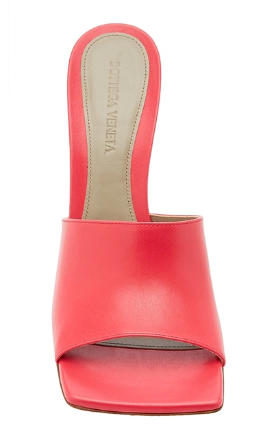 Bottega Veneta Stretch Leather Slide Sandals In Red
