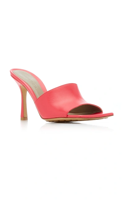 Bottega Veneta Stretch Leather Slide Sandals In Red