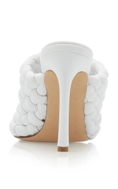 Shop Bottega Veneta Curve Sandals In White