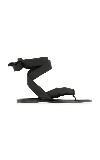 Shop Ganni Recycled Tech Sandals In Black