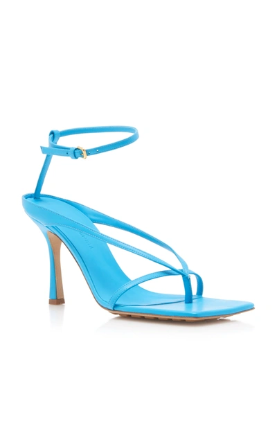 Shop Bottega Veneta Women's Stretch Sandals In Blue