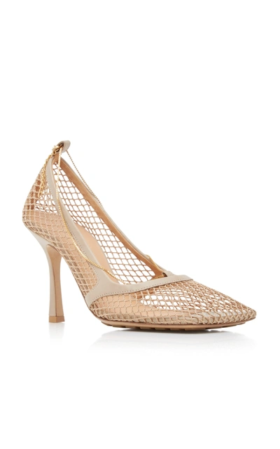 Shop Bottega Veneta Women's Stretch Pumps In Neutral,black