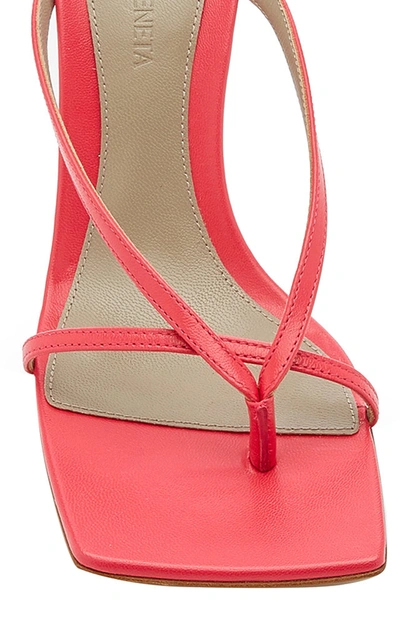 Shop Bottega Veneta Stretch Leather Sandals In Red