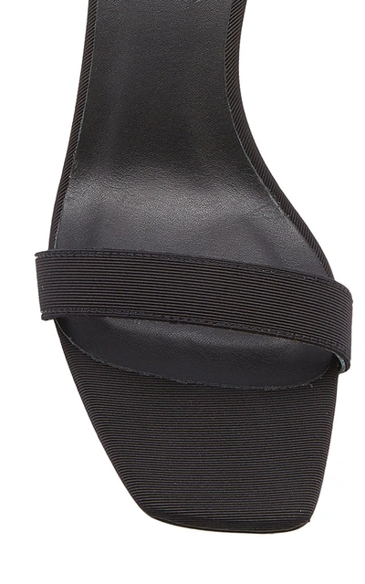 Shop Neous Women's Tulip Grosgrain Leather Slingback Sandals In Black