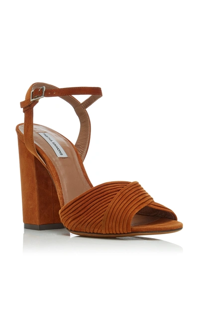 Shop Tabitha Simmons Kali Suede Sandals In Brown