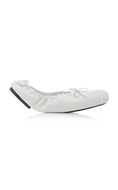 Shop Khaite Women's Ashland Ballerina Flats In White