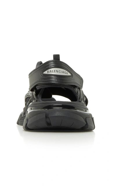 Shop Balenciaga Women's Track Rubber Sandals In Black