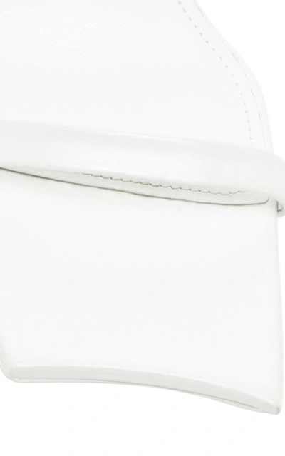 Shop Balenciaga Moon Leather Sandals In White