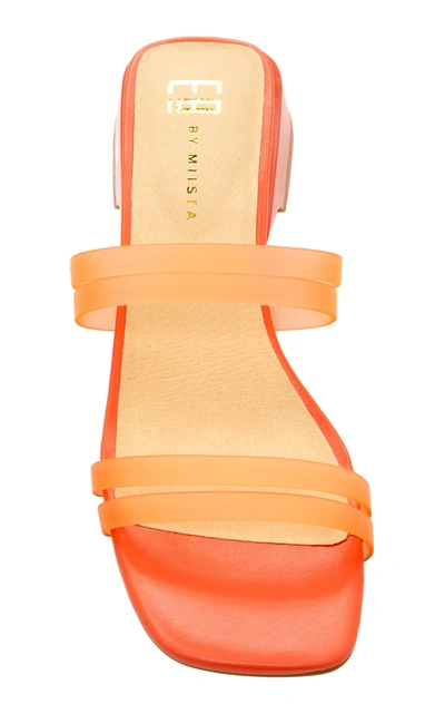 Shop Miista Hamuera Vinyl Sandals In Orange