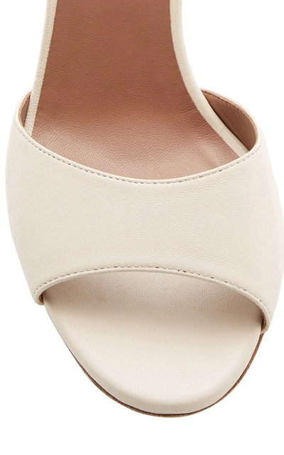 Shop Tabitha Simmons Jude Leather Open-toe Mules In Ivory