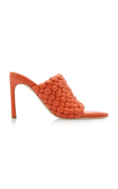 Shop Bottega Veneta Curve Sandals In Orange