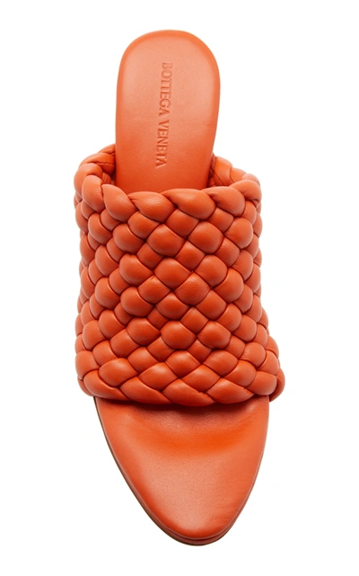 Shop Bottega Veneta Curve Sandals In Orange
