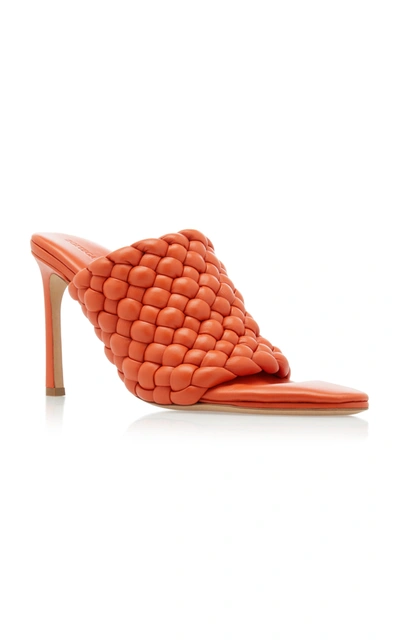 Shop Bottega Veneta Curve Sandals In Orange