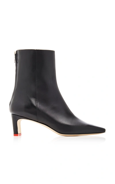 Shop Aeyde Ivy Calf Leather Boots In Black