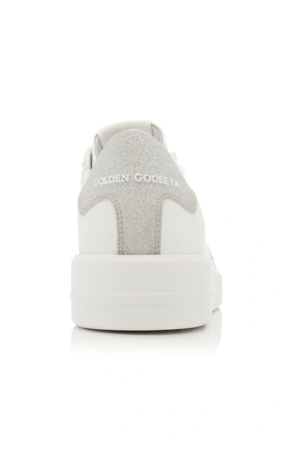 Shop Golden Goose Women's Purestar Leather Low-top Sneakers In White