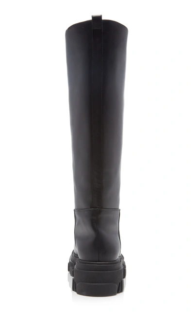 Shop Gia X Pernille Teisbaek Women's Tubular Leather Knee Boots In Black