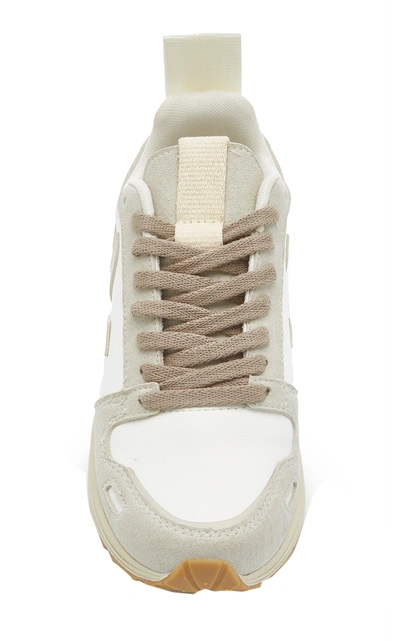 Shop Veja X Rick Owens Chunky Vegan Suede Sneakers In White