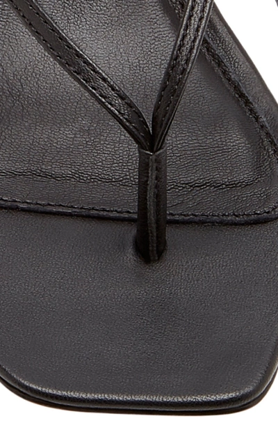 Shop Studio Amelia Women's Leather Slingback Sandals In Black
