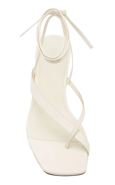 Shop Neous Situla Lace-up Leather Sandals In White