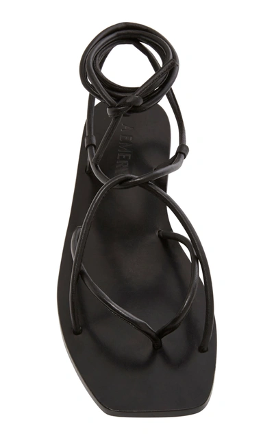 Shop A.emery Hazel Leather Sandals In Black