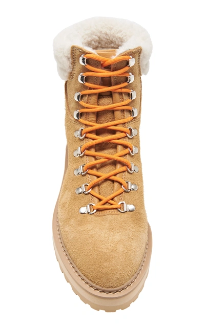 Shop Diemme Women's Moda Exclusive Monfumo Shearling Hiking Boots In Neutral