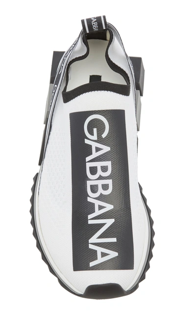 Shop Dolce & Gabbana Women's Logo-trimmed Leather Slip-on Sneakers In Multi
