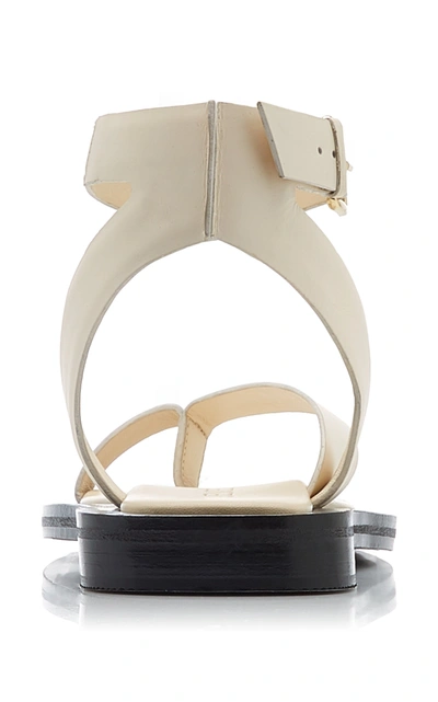 Shop A.emery Women's Asher Leather Sandals In White