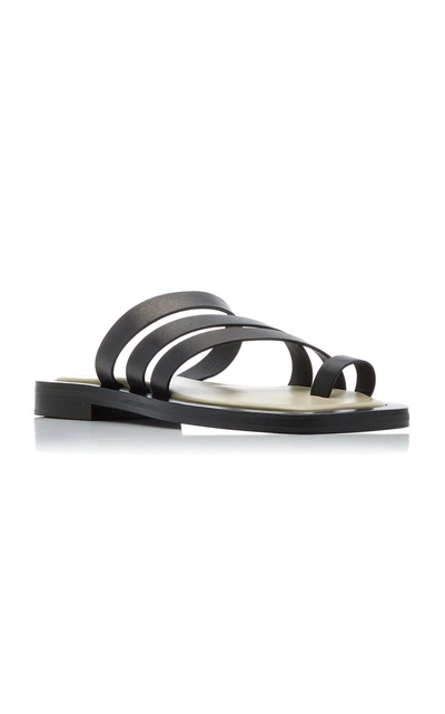 Shop A.emery Women's Liam Leather Sandals In Burgundy,white