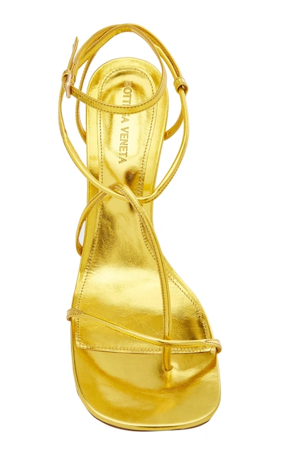 Shop Bottega Veneta The Line Sandals In Gold