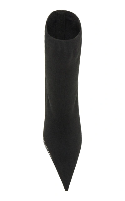 Shop Balenciaga Women's Knife Knit Booties In Black
