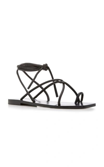 Shop A.emery Kinsley Leather Sandals In Black