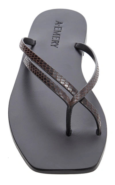 Shop A.emery Benni Leather Sandals In Brown