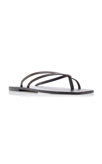 Shop A.emery Benni Leather Sandals In Brown