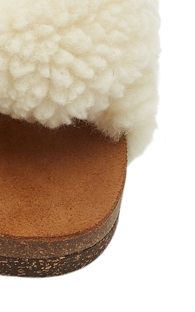 Shop Flattered Women's Lou Faux Fur Sandals In White