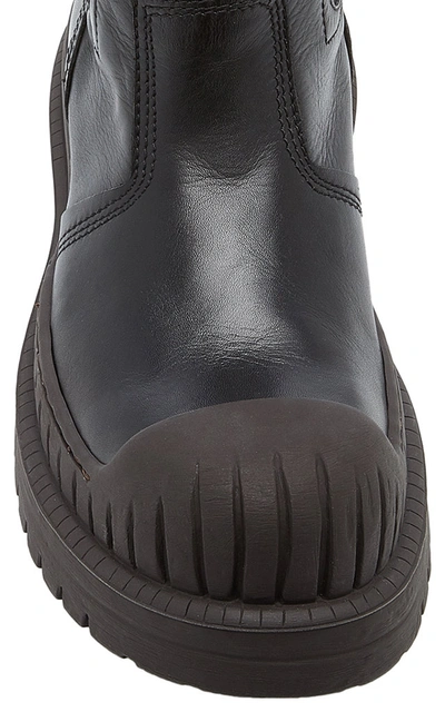 Shop Acne Studios Women's Bryant Lug-sole Leather Chelsea Boots In Black