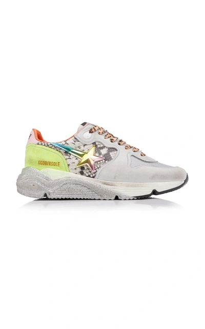 Shop Golden Goose Women's Running Sole 3d Star Leather Sneakers In Multi