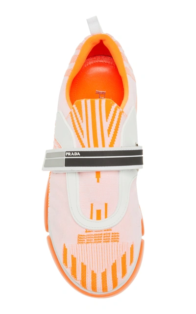 Prada Allacciate Sneakers In Orange | ModeSens