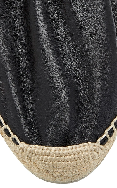 Shop Hereu Caprala Lace-up Leather Espadrilles In Black