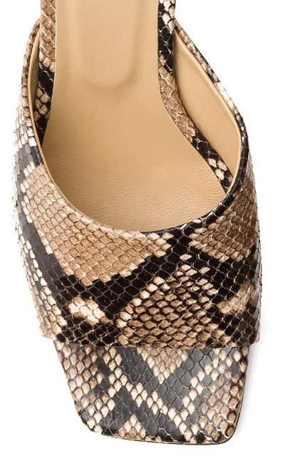 Shop Aeyde Katti Snake-effect Leather Sandals In Animal