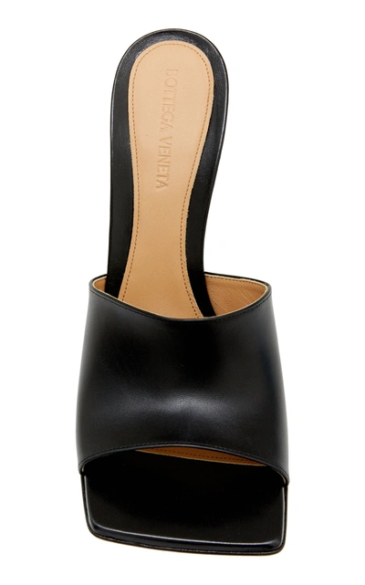 Shop Bottega Veneta Stretch Leather Slide Sandals In Black